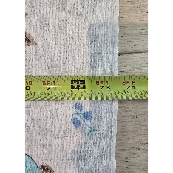 80s VTG Avon Home Fashions Cotton Flannel Bunny Rabbit Throw Blanket Easter - Picture 5 of 12